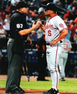 Autographed JIM RIGGLEMAN Washington Nationals Photo