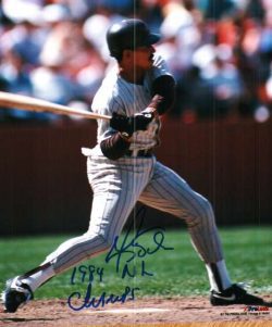 AUTOGRAPHED LUIS SALAZAR San Diego Padres photo