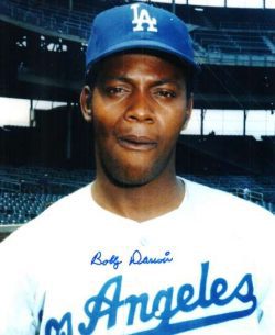 AUTOGRAPHED BOBBY DARWIN Los Angeles Dodgers photo