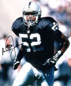 Autographed MIKE JONES  8x10 Oakland Raiders photo