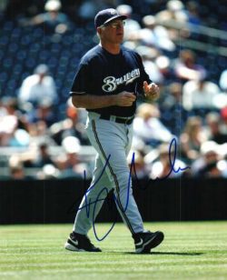 AUTOGRAPHED KEN MACHA photo  Milwaukee Brewers