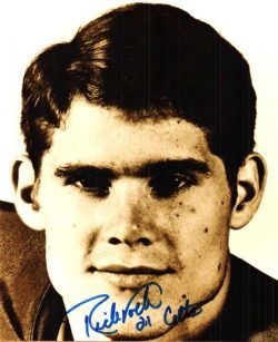Autographed RICH VOLK 8X10 Baltimore Colts photo