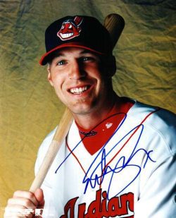 AUTOGRAPHED RICHIE SEXSON 8X10 Cleveland Indians Photo