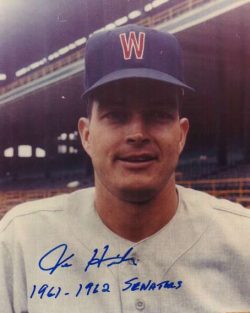 AUTOGRAPHED photo JOE HICKS Washington Senators