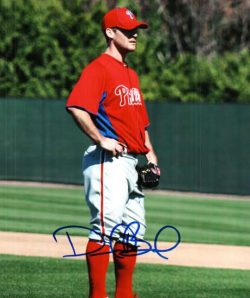 AUTOGRAPHED DAVE BUSH 8X10 Philadelphia Phillies Photo