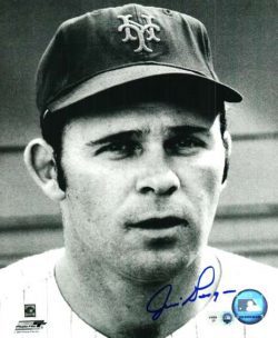 AUTOGRAPHED JIM GOSGER New York Mets photo