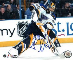 Autographed PATRICK LALIME 8X10 St. Louis Blues Photo