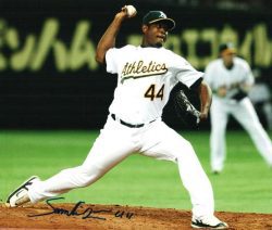AUTOGRAPHED  photo SOLOMON CASTILLO Oakland A's