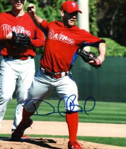 AUTOGRAPHED DAVE BUSH 8x10 Philadelphia Phillies Photo