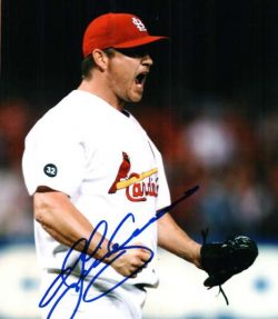 AUTOGRAPHED JASON ISRINGHAUSEN 8X10 St. Louis Cardinals photo