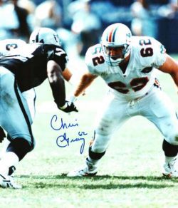 Autographed CHRIS GRAY Miami Dolphins photo