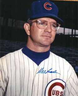AUTOGRAPHED MEL ROACH 8x10 Chicago Cubs Photo