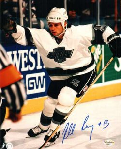 Autographed ROBERT LANG Los Angeles Kings Photo