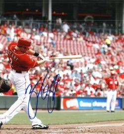 AUTOGRAPHED  ZACH COZART 8X10 Cincinnati Reds Photo