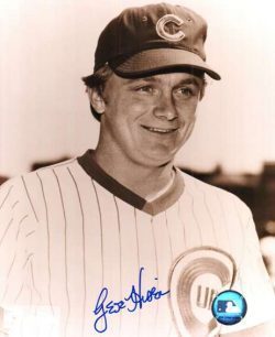 AUTOGRAPHED GENE HISER 8X10 Chicago Cubs Photo