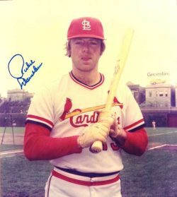 AUTOGRAPHED RICHIE SCHEINBLUM St. Louis Cardinals photo
