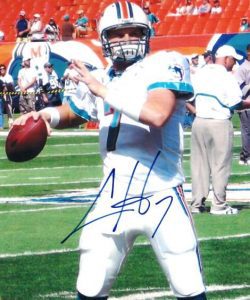 Autographed CHAD HENNE Miami Dolphins photo