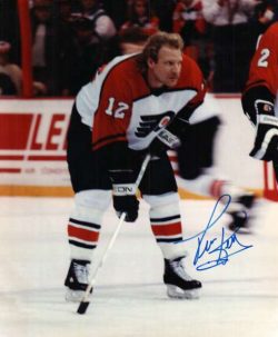 Autographed  TIM KERR photo - Philadelphia Flyers