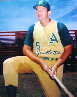 AUTOGRAPHED JIM GENTILE 8X10 Kansas City A's Photo