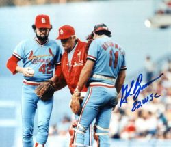 AUTOGRAPHED GLENN BRUMMER 8X10 St. Louis Cardinals photo