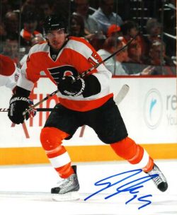 Autographed ANDREAS NODL 8X10 photo - Philadelphia Flyers