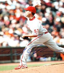 AUTOGRAPHED DAVID HERNDON 8X10 Philadelphia Phillies Photo