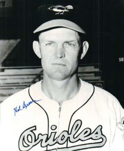 AUTOGRAPHED HAL BROWN 8x10 Baltimore Orioles photo