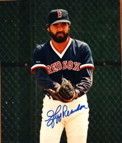 AUTOGRAPHED JEFF REARDON  Boston Red Sox photo