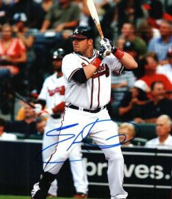 AUTOGRAPHED ERIC HINSKE Atlanta Braves photo