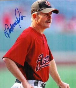 AUTOGRAPHED  photo DOUG MANSOLINO Houston Astros