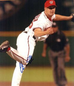 Autographed CHRIS SCHRODER Washington Nationals Photo