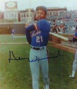 AUTOGRAPHED HERM WINNINGHAM New York Mets photo