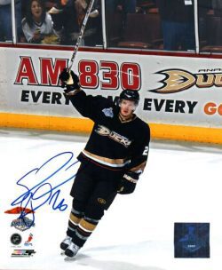 Autographed SAMUEL PAHLSSON Anaheim Ducks Photo