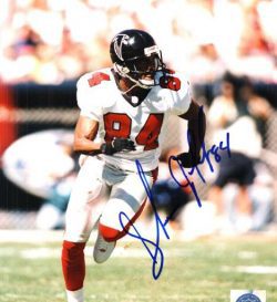 Autographed SHAWN JEFFERSON Atlanta Falcons photo
