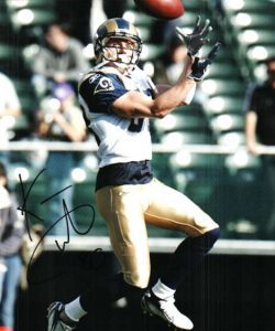 AUTOGRAPHED KEVIN CURTIS photo St Louis Rams