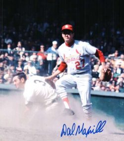 AUTOGRAPHED DAL MAXVILL St. Louis Cardinals photo