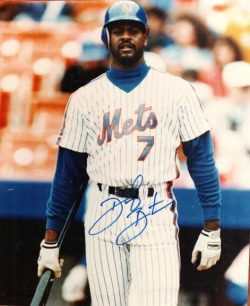 AUTOGRAPHED DARYL BOSTON 8x10 New York Mets photo