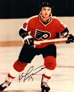 Autographed KEN LINSEMAN photo - Philadelphia Flyers