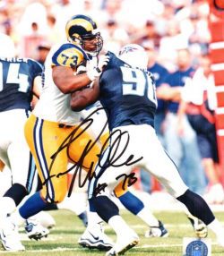 AUTOGRAPHED FRED MILLER 8x10 St Louis Rams Photo