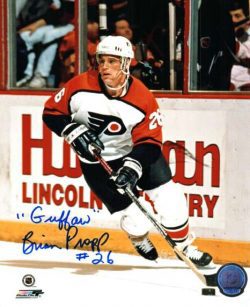 Autographed BRIAN PROPP 8X10 Philadelphia Flyers photo