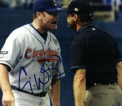 AUTOGRAPHED ERIC WEDGE 8X10 Cleveland Indians Photo