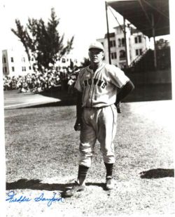 AUTOGRAPHED  FREDDIE SANFORD 8x10  St. Louis Browns Photo