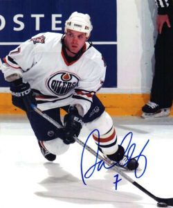 Autographed DANIEL CLEARY EDMONTON OILERS Photo