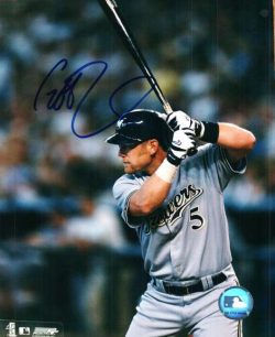 AUTOGRAPHED GEOFF JENKINS photo  Milwaukee Brewers