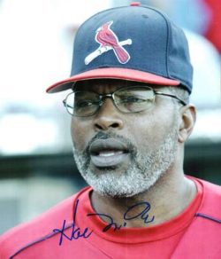 AUTOGRAPHED HAL MCRAE St. Louis Cardinals photo