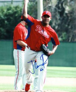AUTOGRAPHED JC RAMIREZ  photo  Philadelphia Phillies