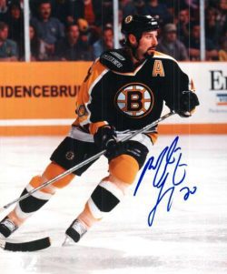 Autographed MARTIN LAPOINTE Boston Bruins  Photo