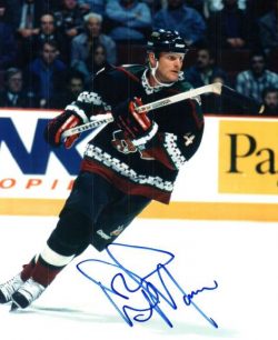 Autographed DAVE MANSON 8X10 Phoenix Coyotes Photo