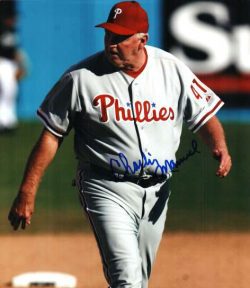 AUTOGRAPHED  photo CHARLIE MANUEL Phillies