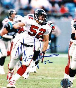 Autographed MATT STEWART Atlanta Falcons photo